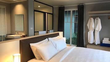 华丽别墅, 海滩景观 | 1 多间卧室、办公桌、笔记本电脑工作区、免费 WiFi