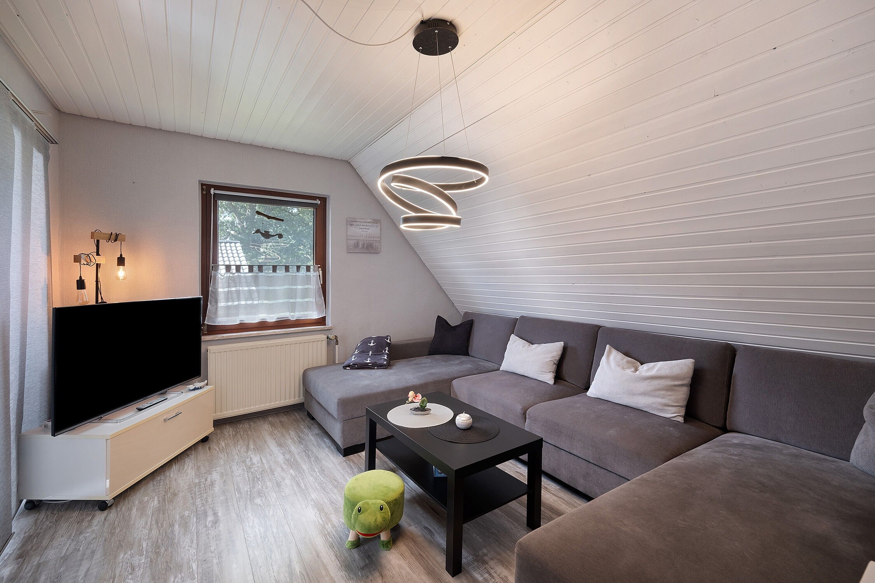 Een televisie en videogames