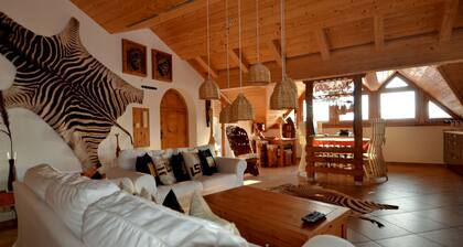 Ferienwohnung 'Fewo Eitermoser Afrikanischer Traum' mit privater Terrasse, privatem Garten und WLAN