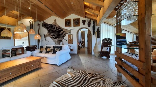 Ferienwohnung 'Fewo Eitermoser Afrikanischer Traum' mit privater Terrasse, privatem Garten und WLAN