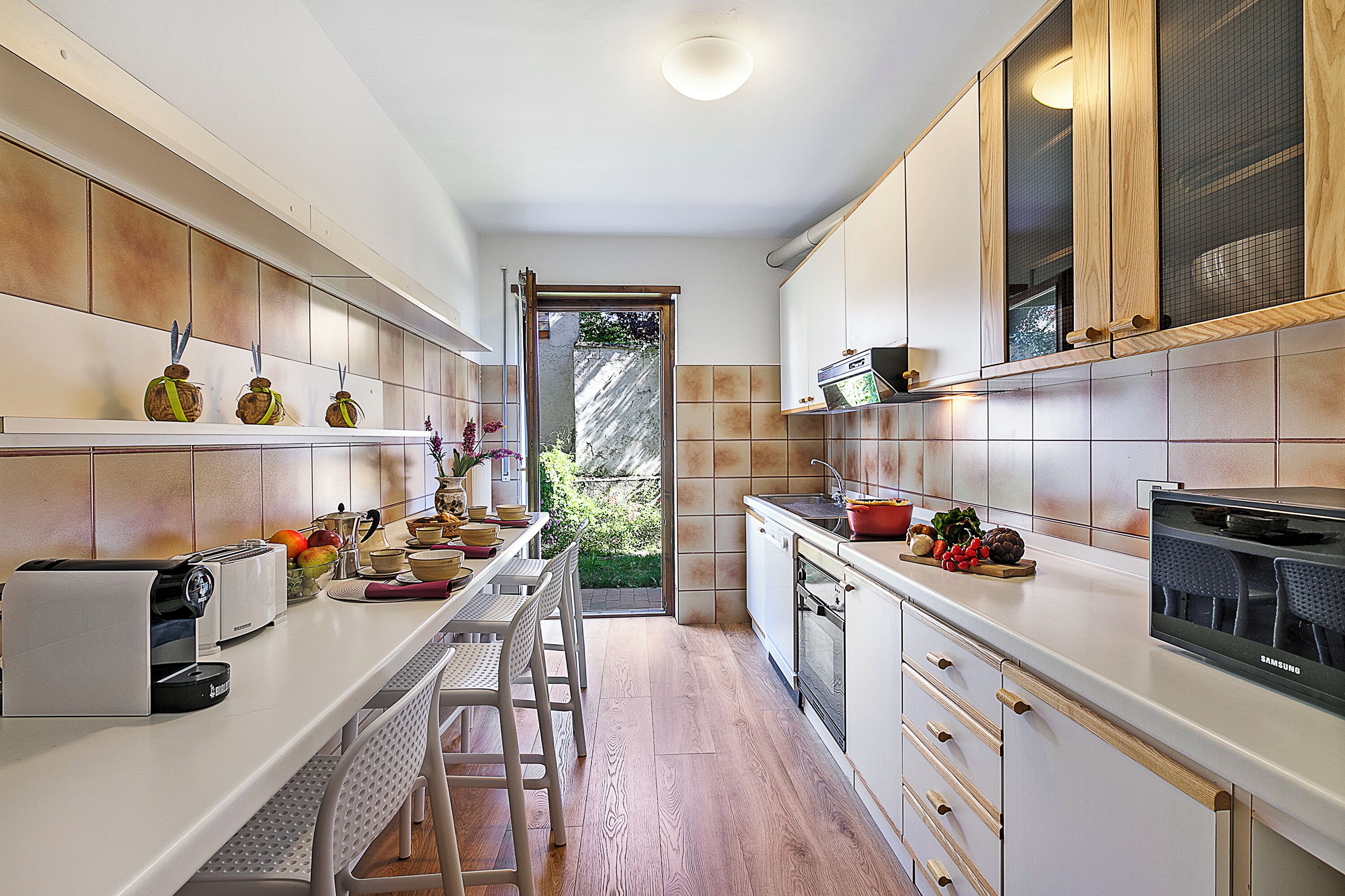 Family Apartment, Multiple Bedrooms (Il Giardino di Riva) | Private kitchen