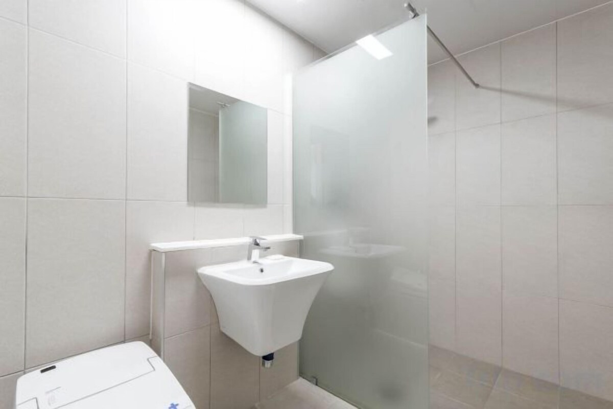 Bathroom | Shower, designer toiletries, hair dryer, bathrobes