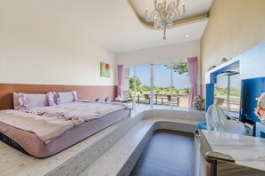 Double Room with Sea View and Balcony | Blackout curtains, free WiFi, bed sheets - Happiness Ocean View B&B (Liuqiu)