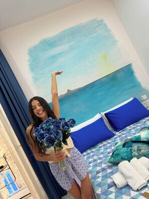 Deluxe Double Room, Balcony, City View | Premium bedding, down comforters, memory foam beds, minibar - Napoli Museo Bed and Breakfast (Naples)