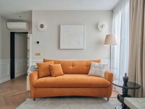 Departamento Deluxe, balcón (503) | 1 habitación, ropa de cama de alta calidad y decoración personalizada 
