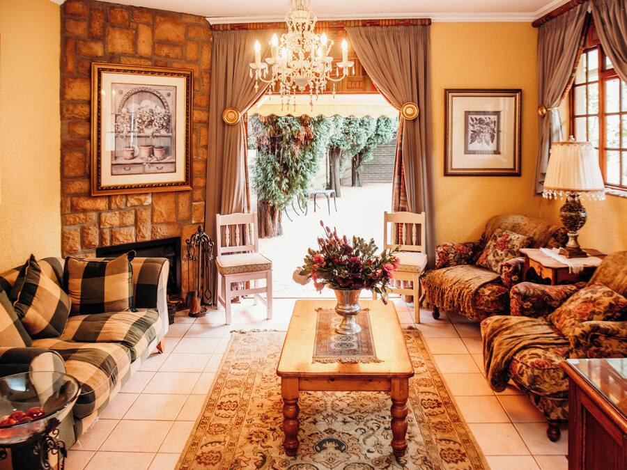 36-inch flat-screen TV with satellite channels