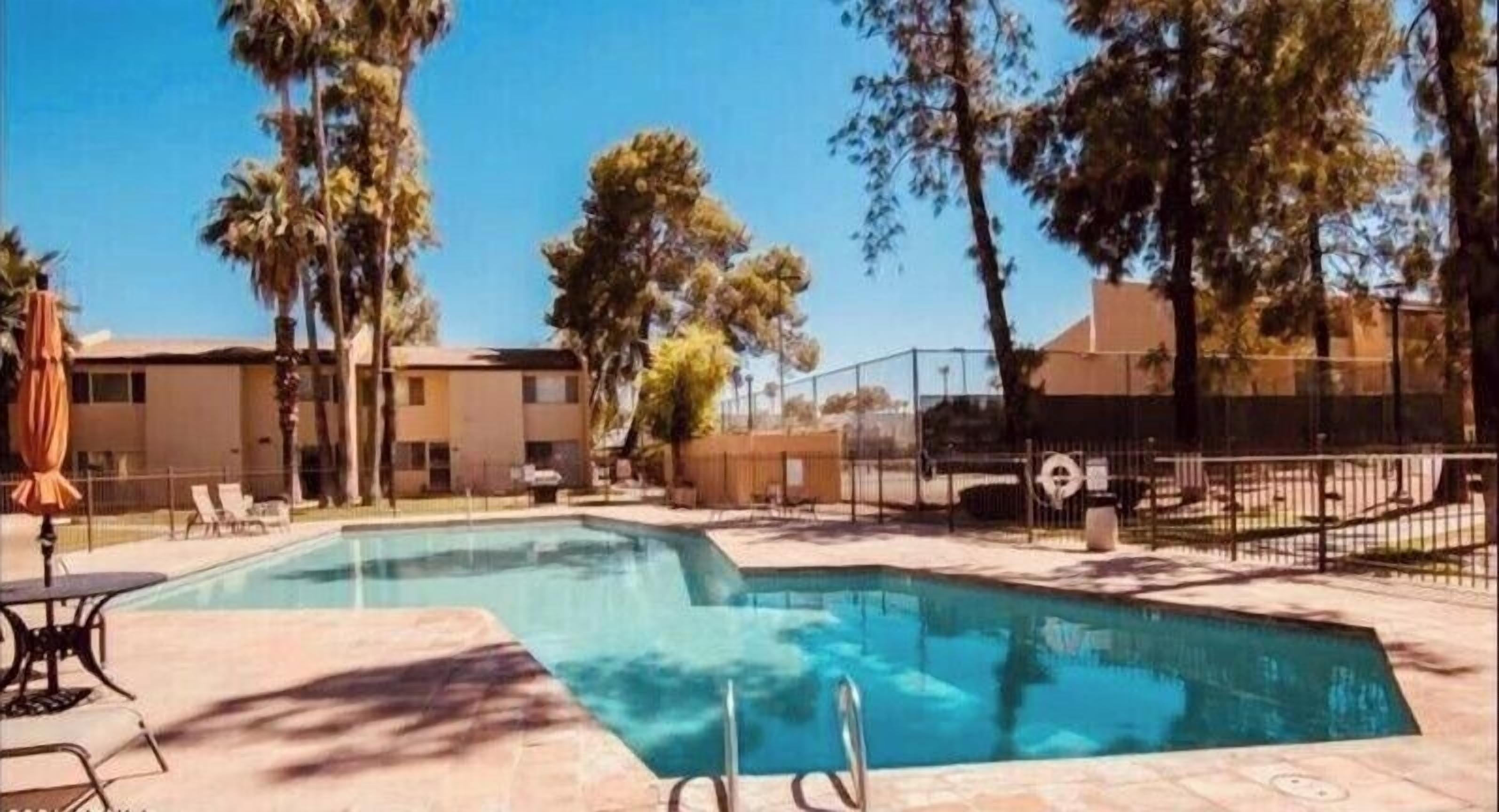 Immerse yourself in vacation bliss at our pool area. 