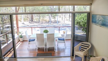 Surrounded by lush greenery and the sights and sounds of nature, this veranda invites you to unwind and connect with the serene environment.