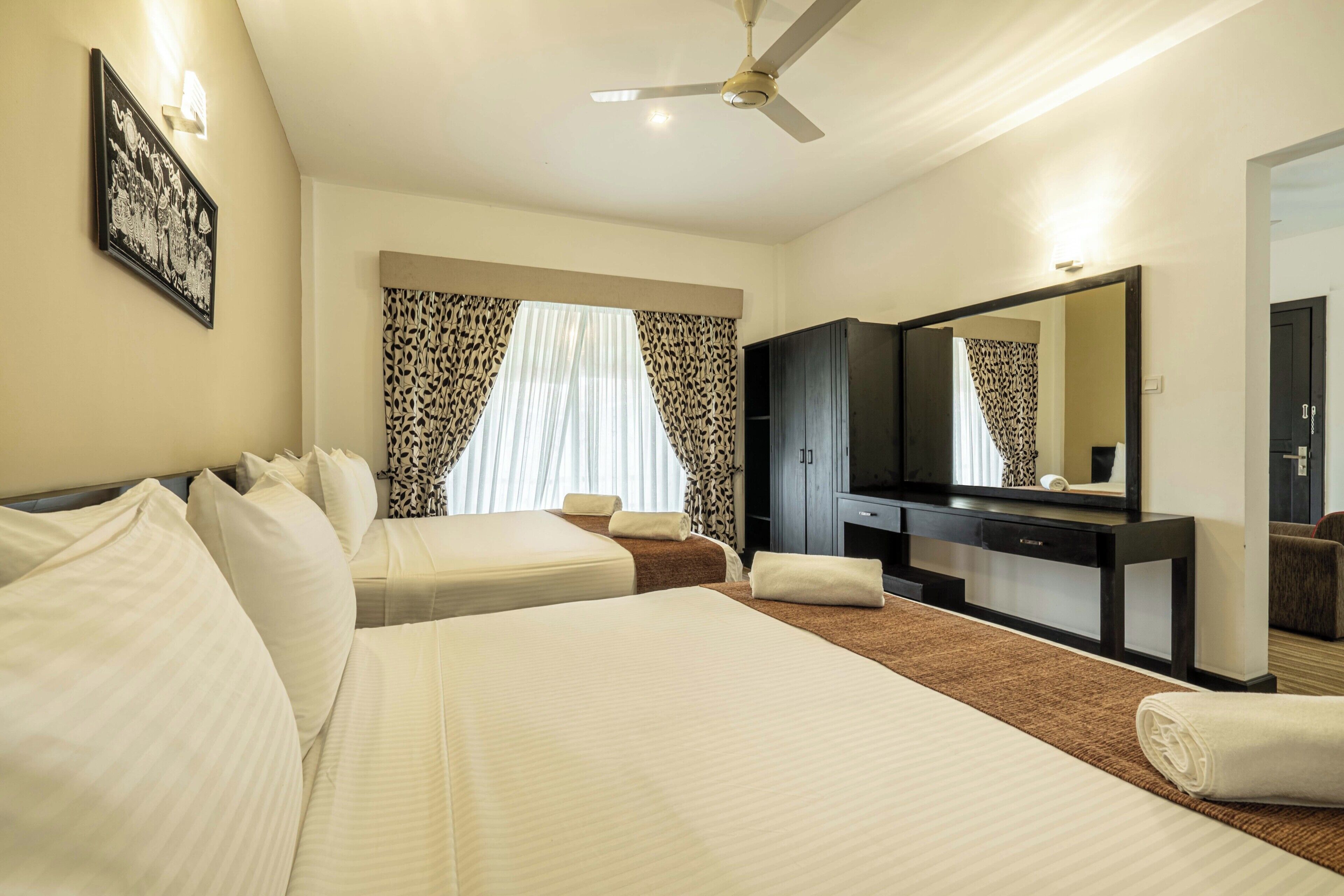Deluxe Quadruple Room, Balcony, Pool View | Iron/ironing board (on request)