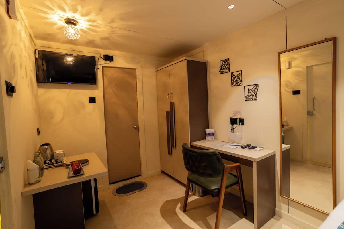 1 chambre, literie de qualité supérieure, couette en duvet d'oie