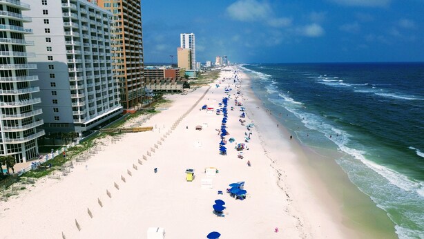 Beach - Top Floor Beachside Condo in Gulf Shores Sleeps 6 (Gulf Shores)
