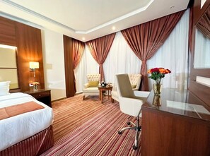 Pillow-top beds, in-room safe, desk, laptop workspace