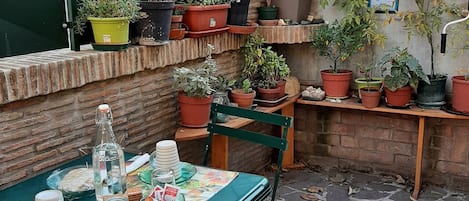 Chambre, 1 chambre, vue sur le jardin | Terrasse/patio