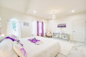 House (5 Bedrooms) | Interior - Deck & Yard: Spacious Poconos Home (Kunkletown)
