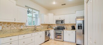 Private Beach at Lakefront Summerfield Getaway!