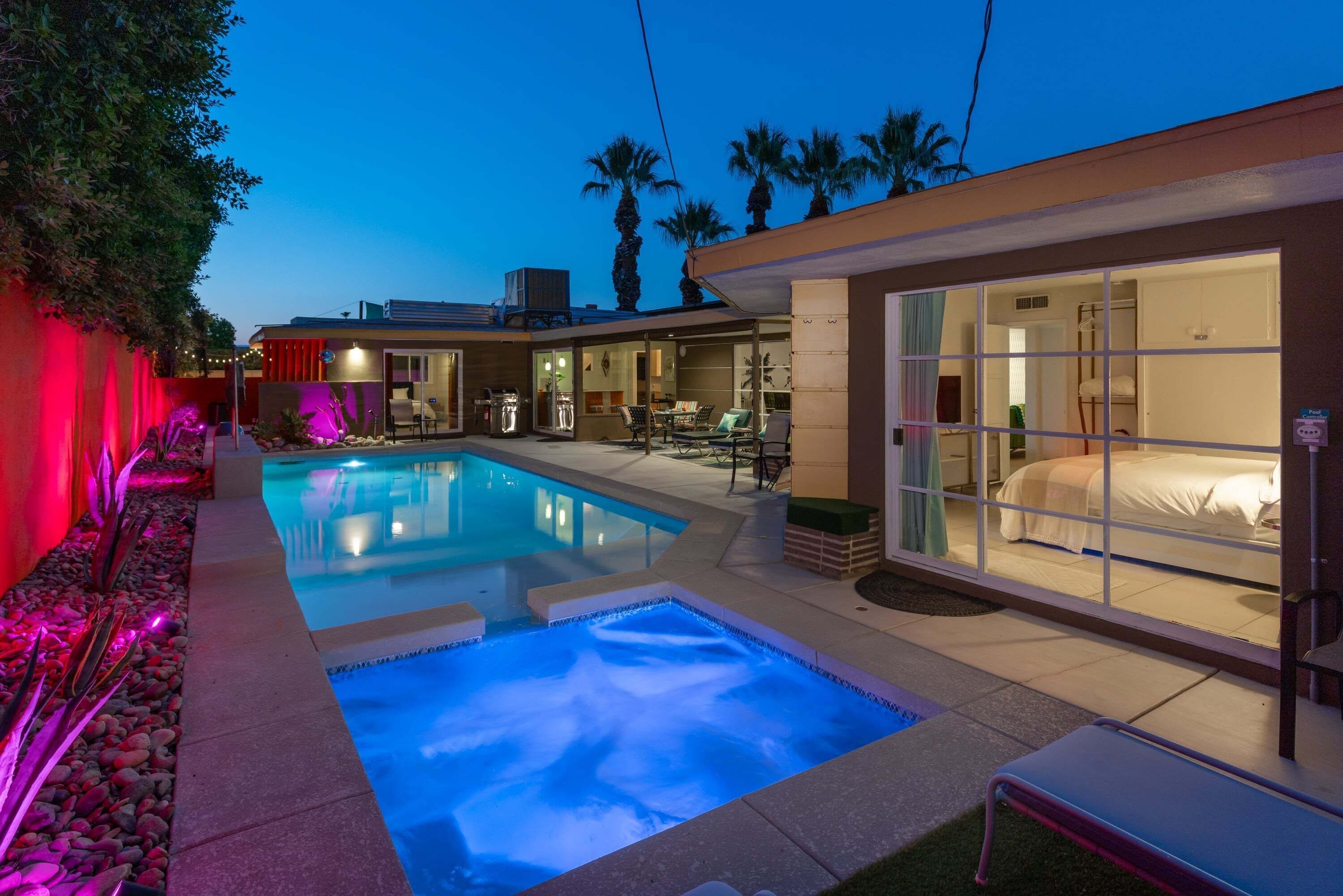A heated pool