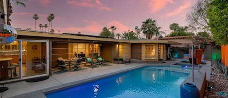 A heated pool