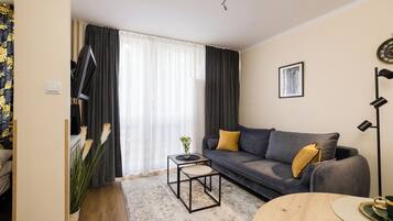 1 slaapkamer, een strijkplank/strijkijzer, gratis wifi