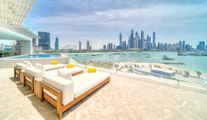 Panoramic-Penthouse, 4 Schlafzimmer, eigener Pool, Meerblick | Terrasse/Patio