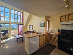 Fridge, microwave, oven, stovetop - Classic Loft With Golf Course View - 309 (Kelowna)
