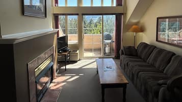 Televisión, chimenea