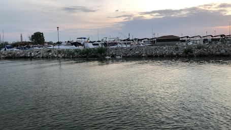 Port de plaisance. Right in the middle of a community of 8,000 in the Po Delta Park