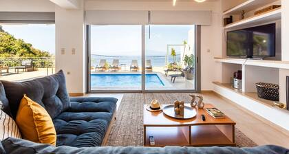 Aigli Luxury Villa - Panoramic Seaview Retreat