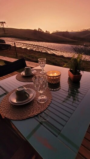 Opções para refeição ao ar livre