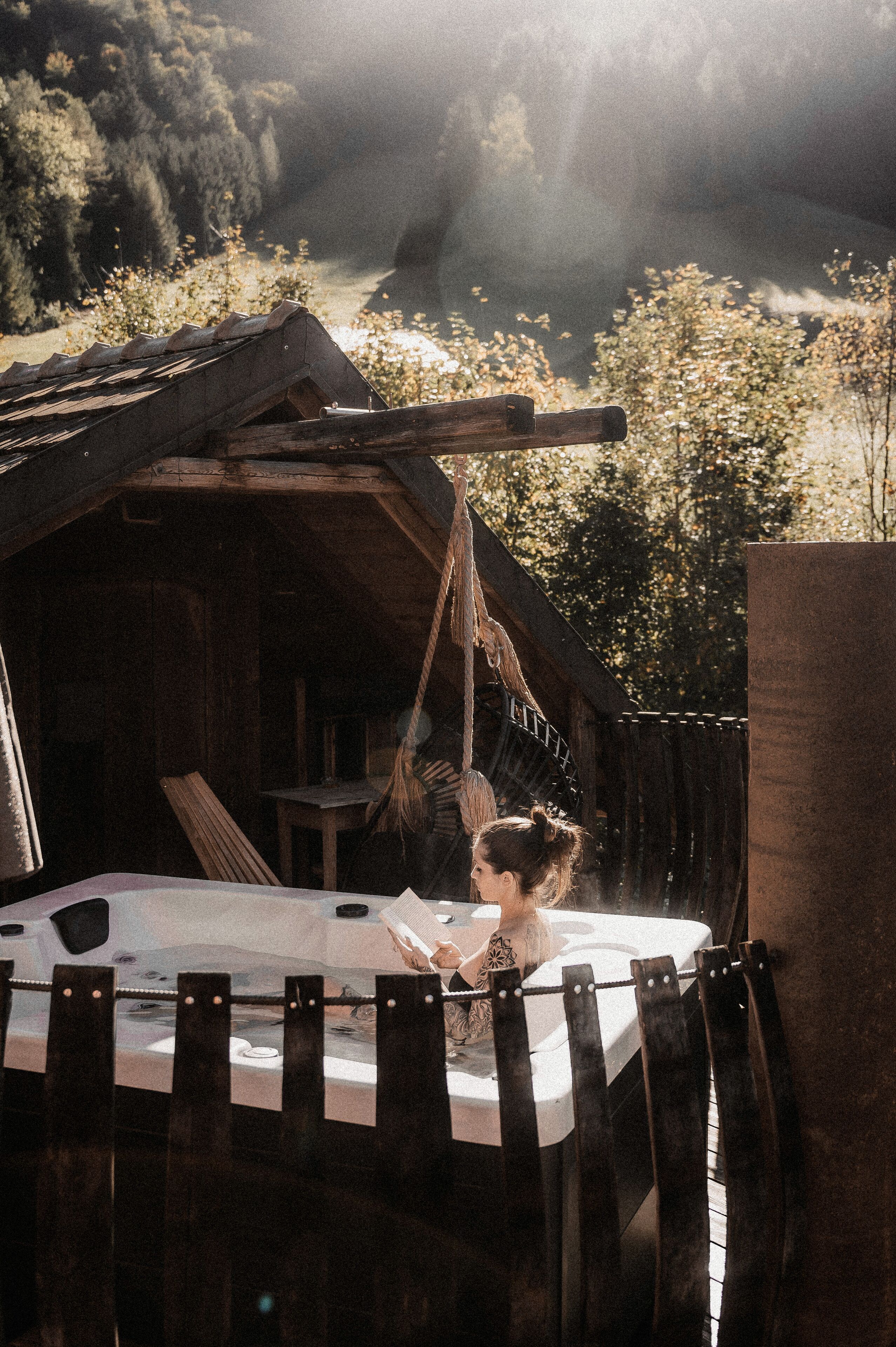 Bain à remous extérieur