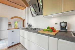 Fridge, oven, stovetop, dishwasher