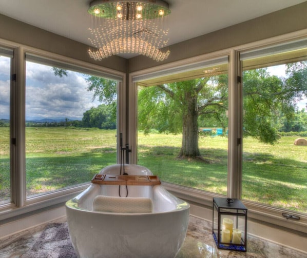 Interior - The River Place. Hot tub. Riverfront Mountain View (Sevierville)