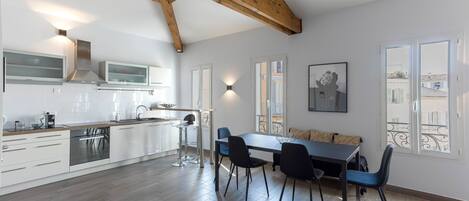 Dining Room, Kitchen