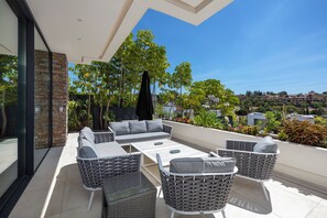 Terrace/patio - Stunning, contemporary 4 bedroom villa with private garden and pool! (Estepona)