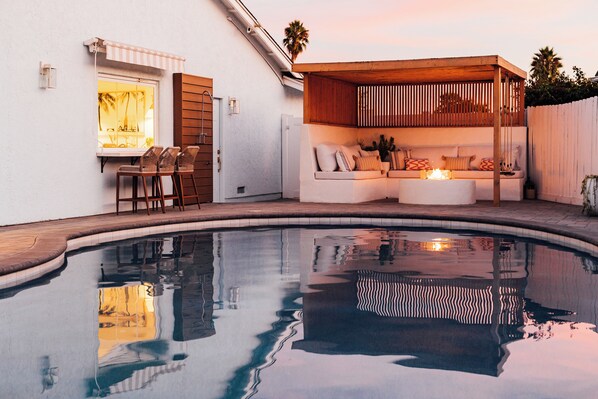 A heated pool