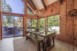 Dining - One of a Kind 3 Bedroom 2 Bath A-Frame with Amazing Mountain & Golf Course Views (Big Bear Lake)