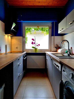 Fridge, oven, dishwasher, coffee/tea maker - Eine Oase bei Tara in Waldacker.
(Rödermark)