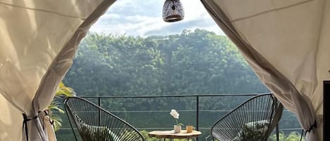 Comfort-Ferienhütte, 1 Queen-Bett, Bergblick | Individuell dekoriert