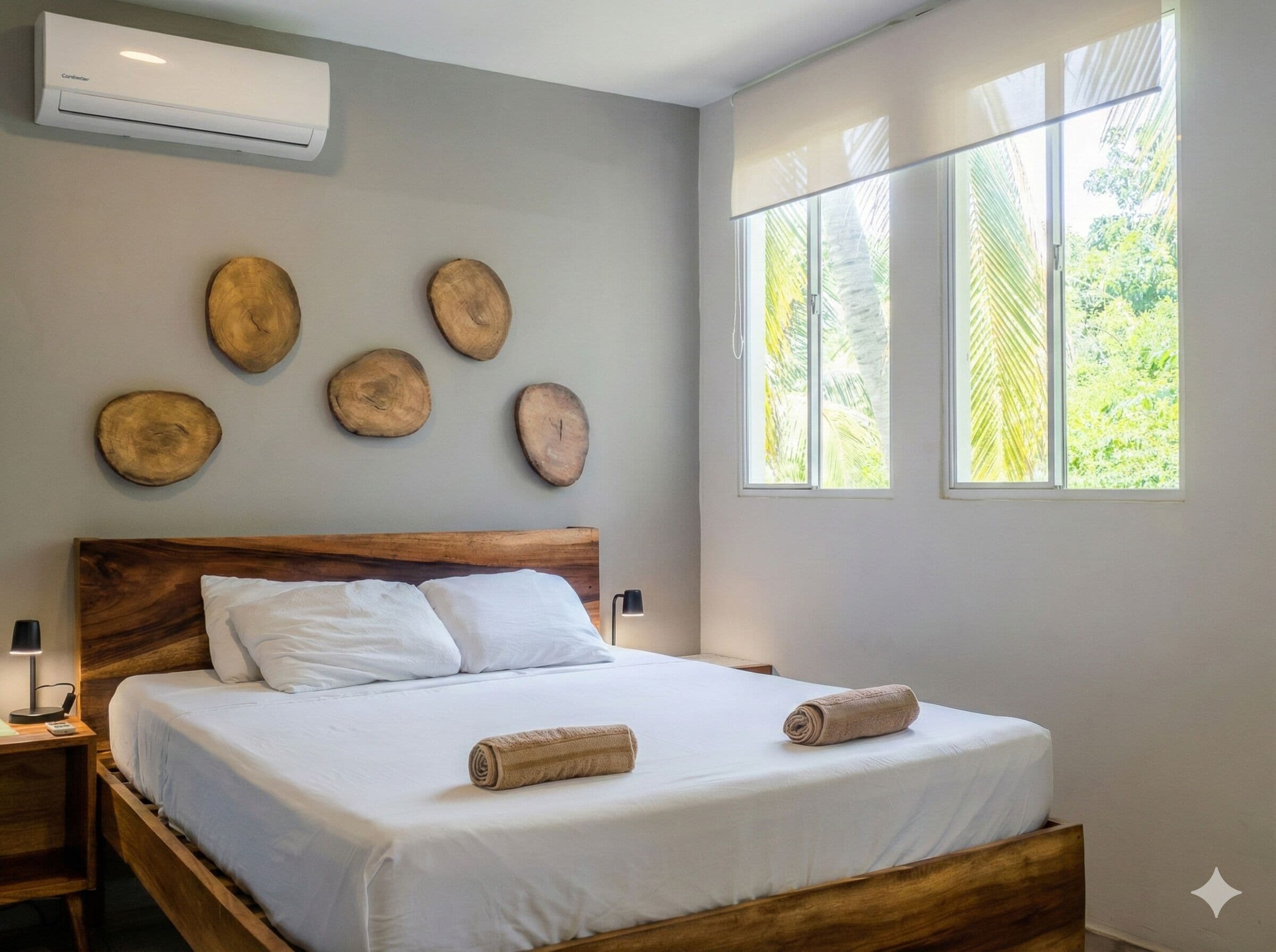 Habitación familiar, varias camas | Ropa de cama hipoalergénica, camas con pillow-top y cortinas blackout 