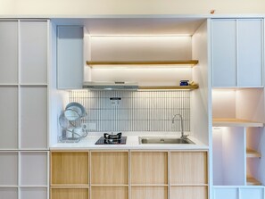Deluxe Apartment | Private kitchen - Well Furnished And Comfort 2Br Meikarta Apartment (Cikarang)
