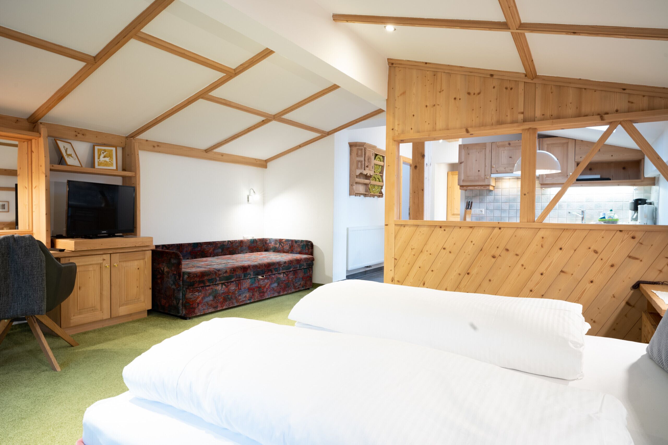 Desk, iron/ironing board, travel cot, free WiFi