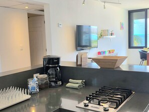 Apartment, Partial Ocean View | Private kitchen - Oceanfront Condo at Unique Location (Cancun)