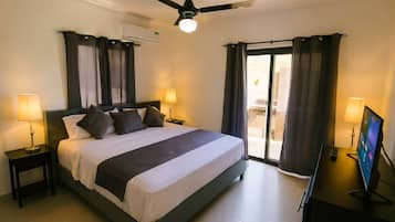 2 slaapkamers, een kluis op de kamer, een strijkplank/strijkijzer