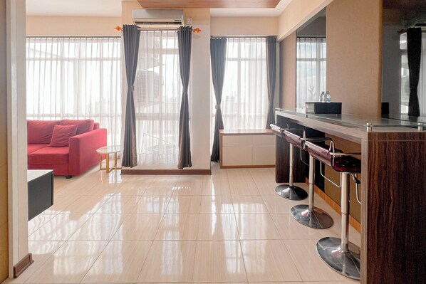 Deluxe Apartment | Living area - Best Price And Good Location 1Br At Bale Hinggil Apartment (Surabaya)