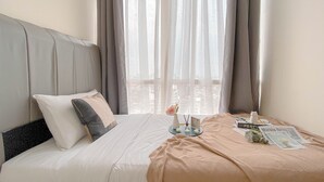 Apartemen Deluks | 2 kamar tidur, meja kerja, dan Wi-Fi gratis