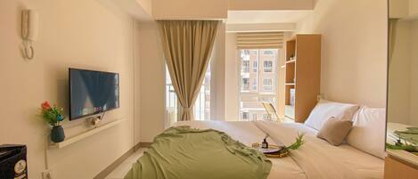 Studio – deluxe | Skrivebord og wi-fi (inkludert)