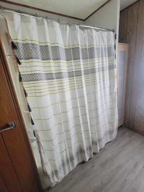 Towels, soap, shampoo, toilet paper