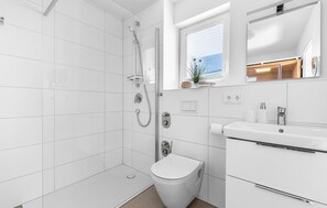 Shower, hair dryer