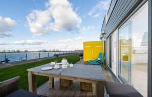 Outdoor dining - Nice apartment in Olpenitz with sauna (Olpenitz)