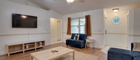 TV connectée, cheminée