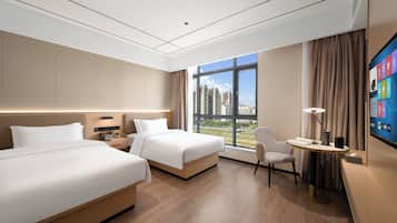商務雙床房, 城市景 | 書桌、手提電腦工作空間、隔音、免費 Wi-Fi